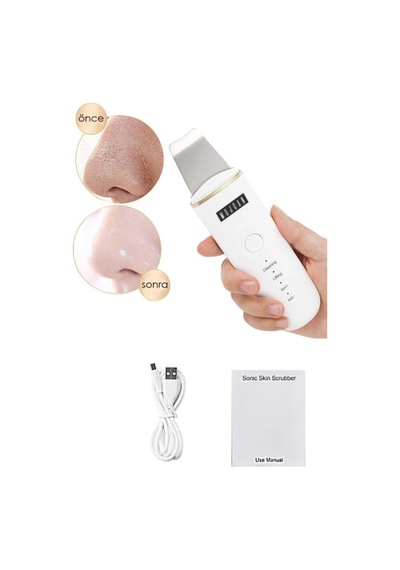 Ultrasonic Scubber Siyah Nokta Akne Gidereci Yüz Spatulası Ölü Deri Temizleme