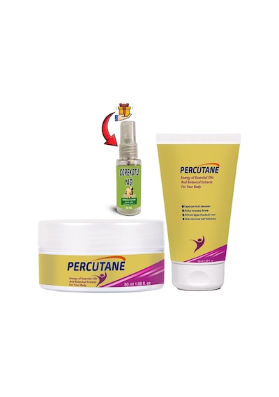 Percutane Tüp + Kavanoz Kapsikum Arnika Montana Dulavratotu Kökü Kremi 50ml + Çörekotu Yağı