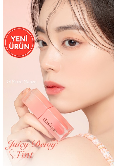 Dasique Yoğun Parlaklık Ve Canlı Renkler Sunan Kalıcı Tint Juicy Dewy Tint 01 Mood Mango 01 Mood Mango