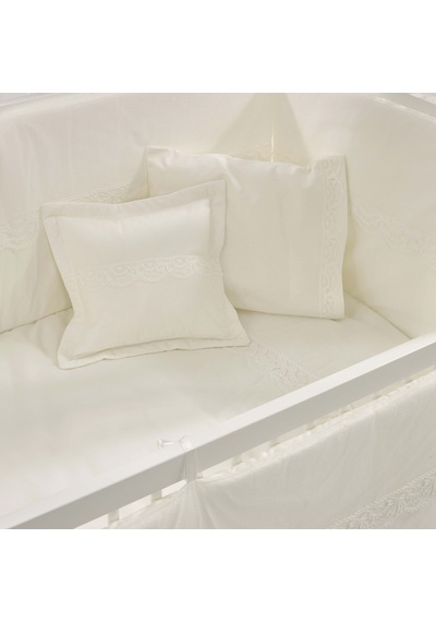 Meltem Kids Mondo Sallanır Ahşap Anne Yanı Beşik - 60x120 CM (Beyaz-Krem) Krem Meltem Kids Mondo Sallanır Ahşap Anne Yanı Beşik - 60x120 CM (Beyaz-Krem) Krem