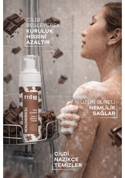 Tto-x Nemlendiricili Duş Köpüğü Sütlü&çikolata Kokulu 200ml Çikolata 10744785