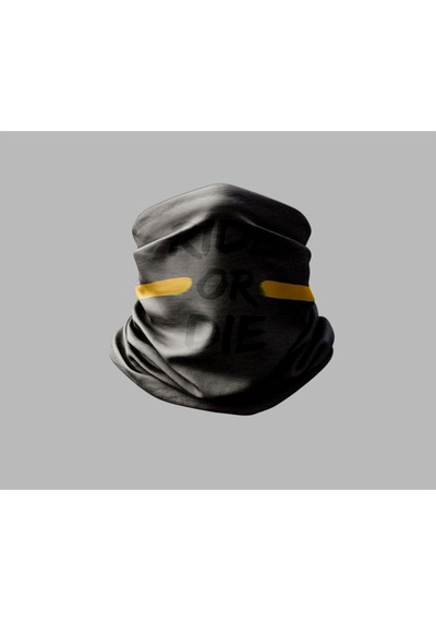 Buffalo Ride Or Die Tasarımlı Motorcu Buff Maske Outdoor Boyunluk Unisex Bandana Siyah