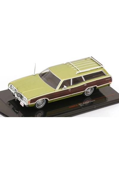 1:43 Ölçek Ixo 1972 Ford Ltd Country Squire Diecast Metal Minyatür Model Araba 10cm