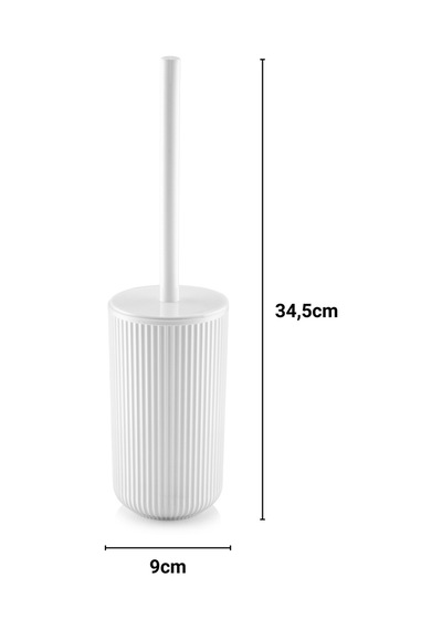 Nandy Home Kıl Fırçalı Hijyenik Tuvalet, Banyo Fırçası Beyaz