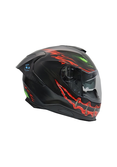 Nexx Y.100R Night Rider Kapalı Motosiklet Kaskı Kırmızı - Mat Siyah