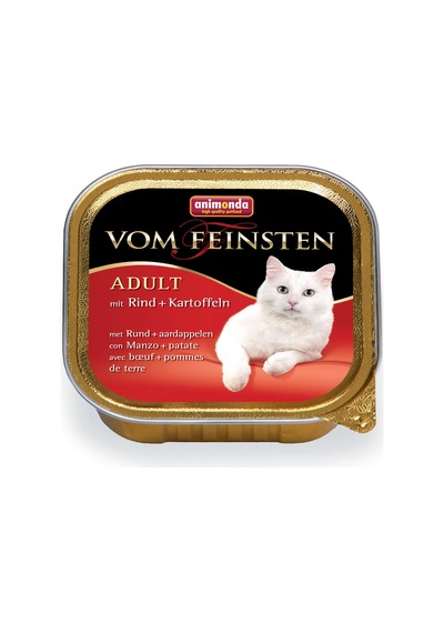 Animonda Vom Feinsten Sığır Etli ve Patatesli Pate Yetişkin Kedi Maması 100 G