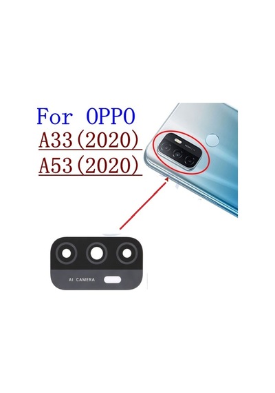 Tkgz Oppo Uyumlu A53 Arka Kamera Camı Lens Yapışkanlı
