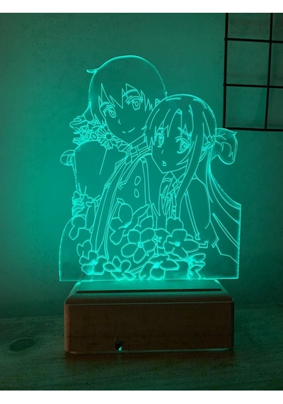 Sword Art Online Kirito And Asuna 16 Renk Gece Lambası