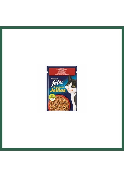 Felix Pouch Sensation Jellies Sığır Etli Ve Domatesli Yetişkin Kedi Konservesi 85 Gr Bzs01