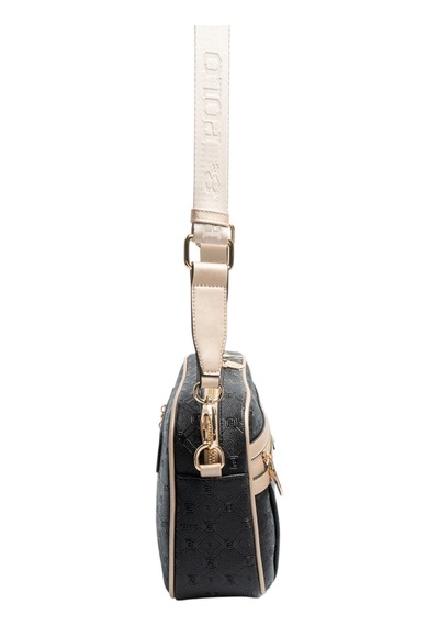 Silver Polo Sp1280 Kadın Çapraz Çanta Logolu Siyah-s.nut
