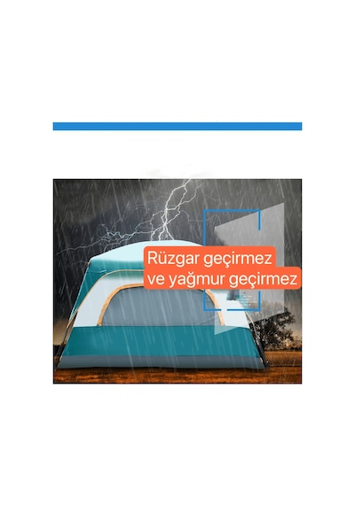 Shufa Yeşil Aile Boyu Büyük Kamp Çadırı 2 Oda 1 Salon 420 305 200 Cm Sfk8679120681203 Yeşil