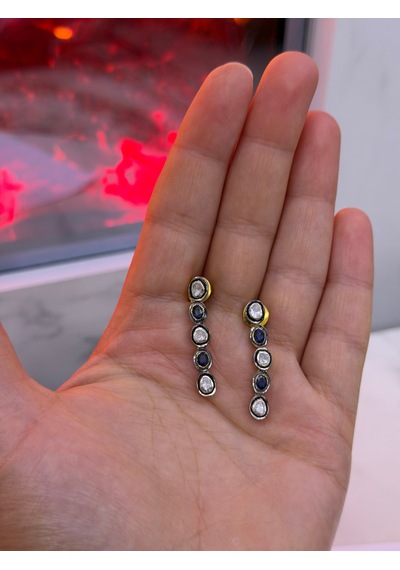 Safir Elmas Küpe 378