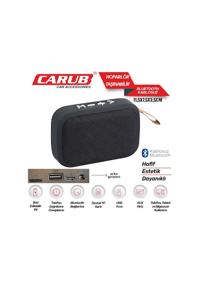 Taşınabilir Kablosuz Bluetooth Hoparlör