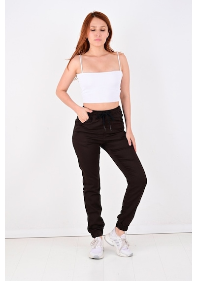 Black Steel Jogger,Bel Ve Paça Lastikli Bayan Pantolon-Byn-1000 (543989608)