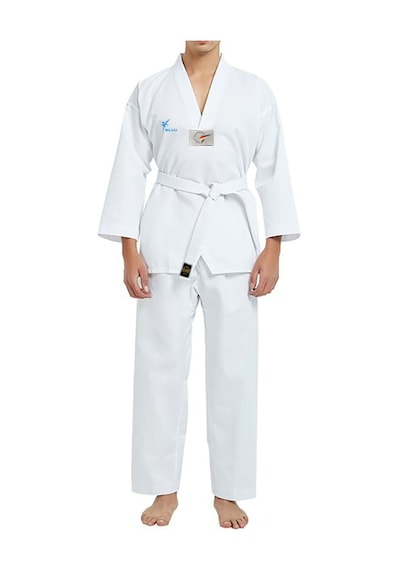 Acemi Beyaz Yaka Taekwondo Elbisesi Tekvando Elbisesi Dobok Beyaz