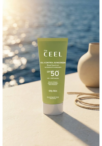 The Ceel Yağlı Ciltler İçin Yağ Dengeleyici SPF 50+ Güneş Kremi 50 ml