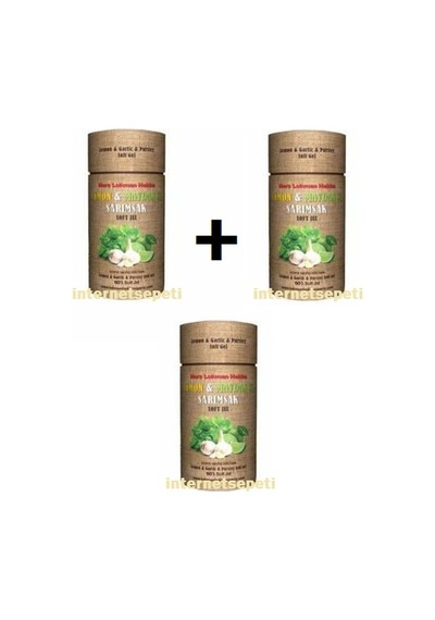 3 Adet Limon - Sarımsak - Maydanoz Kürü 60 Soft Jel 3 Adet Limon - Sarımsak - Maydanoz Kürü 60 Soft Jel