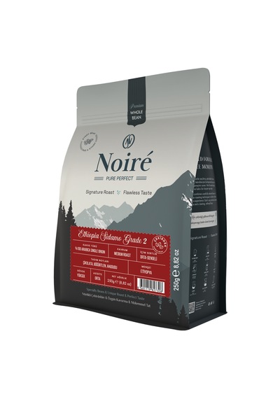 Noire Ethiopia Sidamo Grade 2 250g %100 Arabica Single Origin Çekirdek