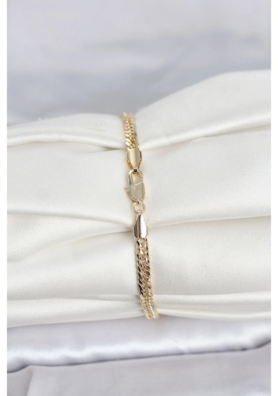 Ceylan Adam Cm 14k Gold Renk Zincir Model Kadın Bileklik Çok Renkli