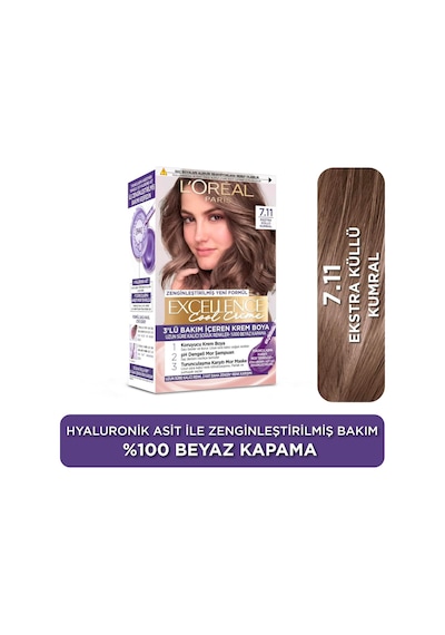 L'oreal Paris Excellence Cool Creme 7.11 Ekstra Küllü Kumral Saç Boyası