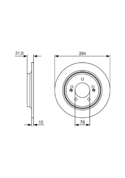 Hyundai İ30 1.4 2017-2019 Bosch Arka Disk 2 Adet