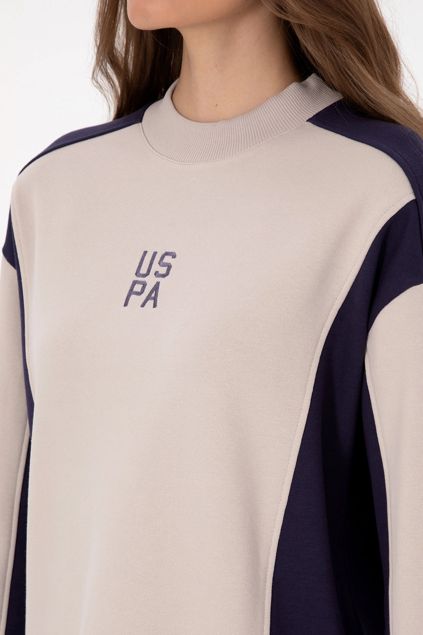 U.S. Polo Assn. Kadın Mürdüm Bisiklet Yaka Sweatshirt 50314951-VR074