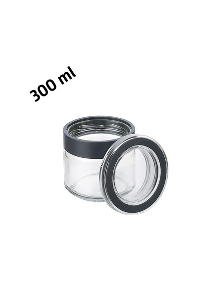 Cam Kavanoz, Cam Saklama Kabı, Sızdırmaz Kaplar Lacivert, 300 Ml Diğer