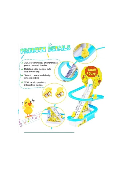 Small Duck Merdivenden Tırmanan Ördekler Eğlenceli Oyuncak Çok Renkli