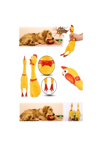 Sesli Horoz Eğlenceli Köpek Ve Kediler İçin Sesli Öten Horoz Oyuncak 28 Cm Diğer
