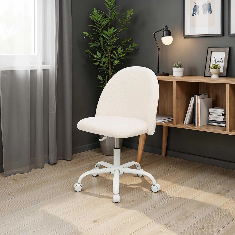 Curve Çalışma Sandalyesi - Beyaz 61x58,5x81,5-91 Cm Beyaz