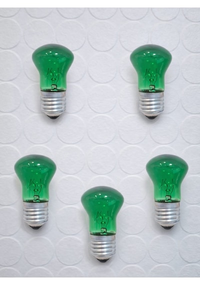 Yeşil Işık Ampulü Dark Aesthetic Room Decor Gece Lambası 10watt 5 Adet