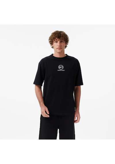 Unıted4 Regular Fit Erkek Siyah T-shirt Oba