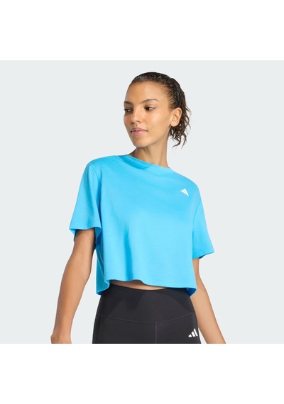 Adidas Train Essentials Boxy Workout Kadın T-shirt Kb7913 Mavi