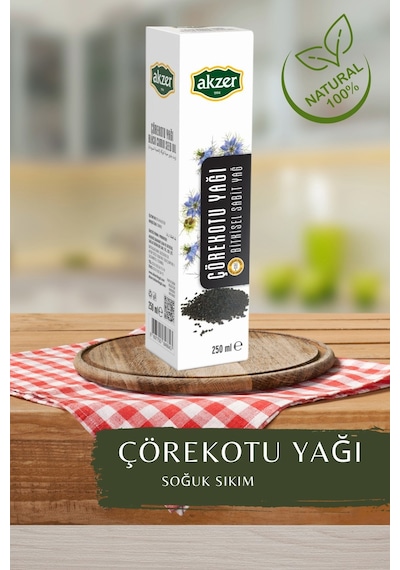 Akzer Çörekotu Yağı 250 ML