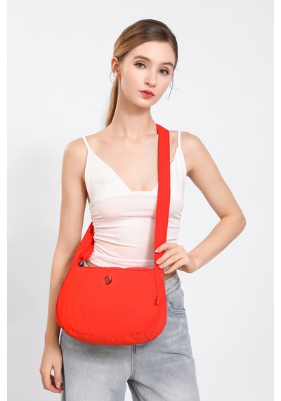 Smart Bags Siyah Ultra Hafif Kumaş Günlük Orta Boy Kadın Omuz Ve Çapraz Çanta
