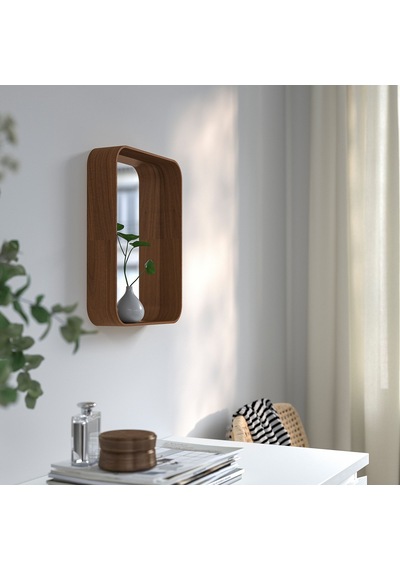 Ikea Dvärgsyren Duvar Aynası 28x37 Cm Kahverengi