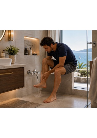 Lıfe Sabit Lavabo Bataryası Abdest Acar 05.04.800 Altın