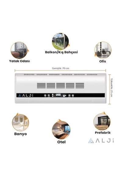Alji 2200 W Süper Sessiz Ptc Seramik Isıtıcı Ve Vantilatör Cnk