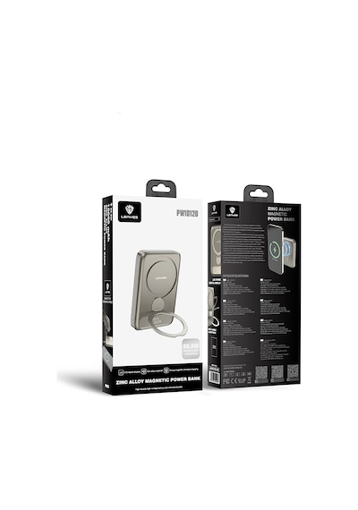 Lenyes Pw1012d Pd 20w Dijital Led Göstergeli Standlı Kablosuz Wireless Powerbank 15w 10000mah Gold Gold