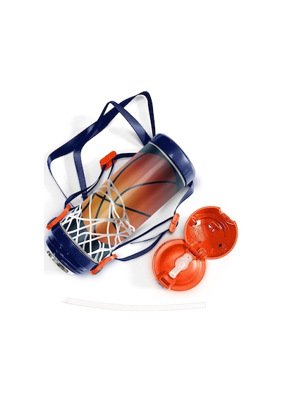 Coral High Kids Lacivert Turuncu Basketbol Desenli Pipetli Çelik Termos 500 Ml 11927