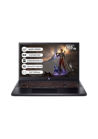 Acer Nitro V15 NH.QV2EY.001 i5-13420H 16 GB 512 GB SSD RTX4050 6 GB 15.6" Dos Dizüstü Bilgisayar