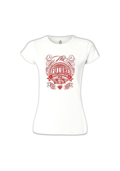 Future Dream Beyaz Kadın Tshirt 001