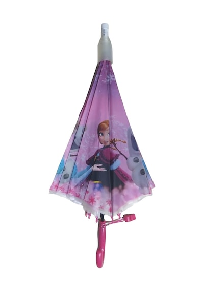 Frozen Karlar Ülkesi Pembe Bardaklı Düdüklü Şemsiye Pembe