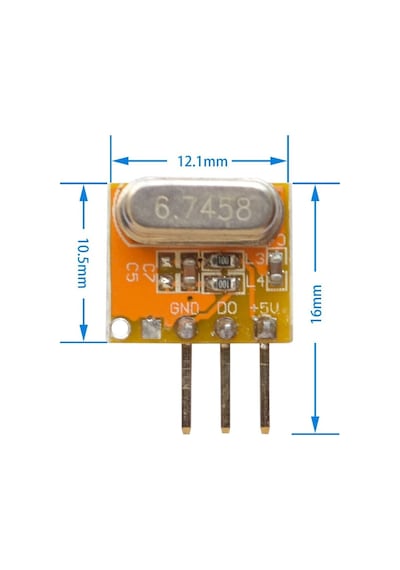 Süperheterodin 433mhz Rxb14 Rf Alıcı Modül Kablosuz Haberleşme Kumanda Oyuncak Rc Araba Kapı Alarm