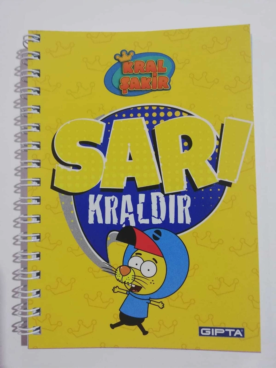 Kral Şakir Sp.a6 10x15 Cm Karton Kapak 80 Yaprak Çizgili Not Defteri Sarı