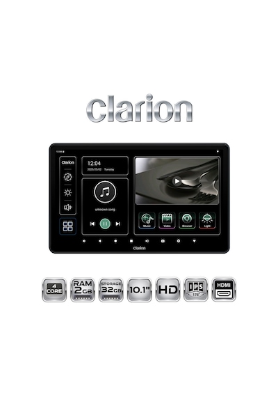 Clarion Gl-500 Android Araç Başlık Kafalık Monitörü Üniversal 2 Gb Ram 32 Gb Hdd 10.1 Inch 1 Adet 10.1"