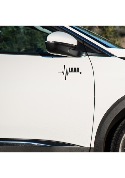 Lada Kalina Sticker Sol Sağ Yan Ayna Altı Araç Markalı Sticke