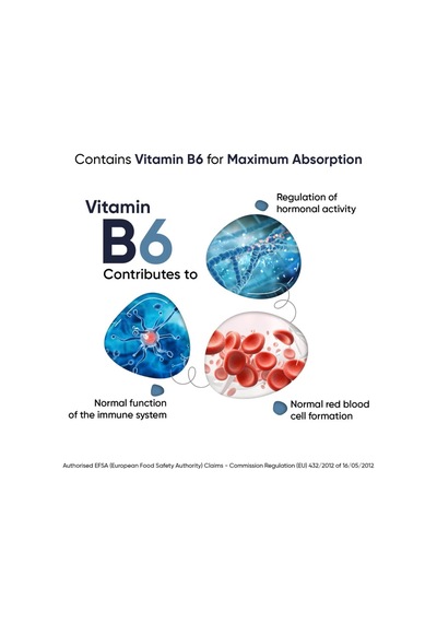 Marine Magnesium + Vitamin B6 -360mg 180 Capsules