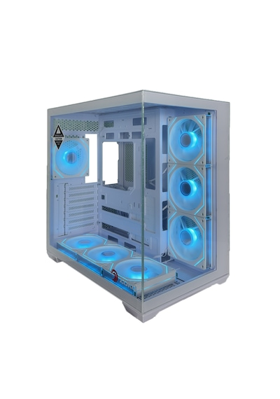 Zoko Emperor Beyaz 7x12cm Argb Fanlı Atx Gaming Akvaryum Kasa