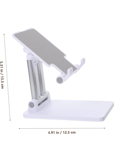 Telefon Ve Tablet Standı Yükseklik Ve Açısı Ayarlanabilir -beyaz